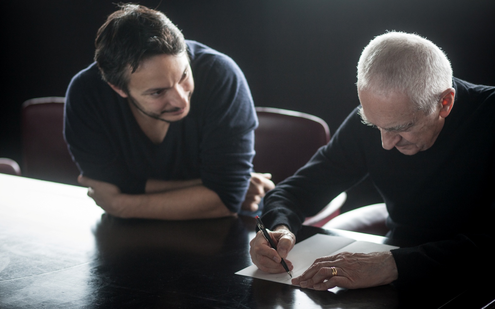 antonio capaldo insieme a massimo vignelli